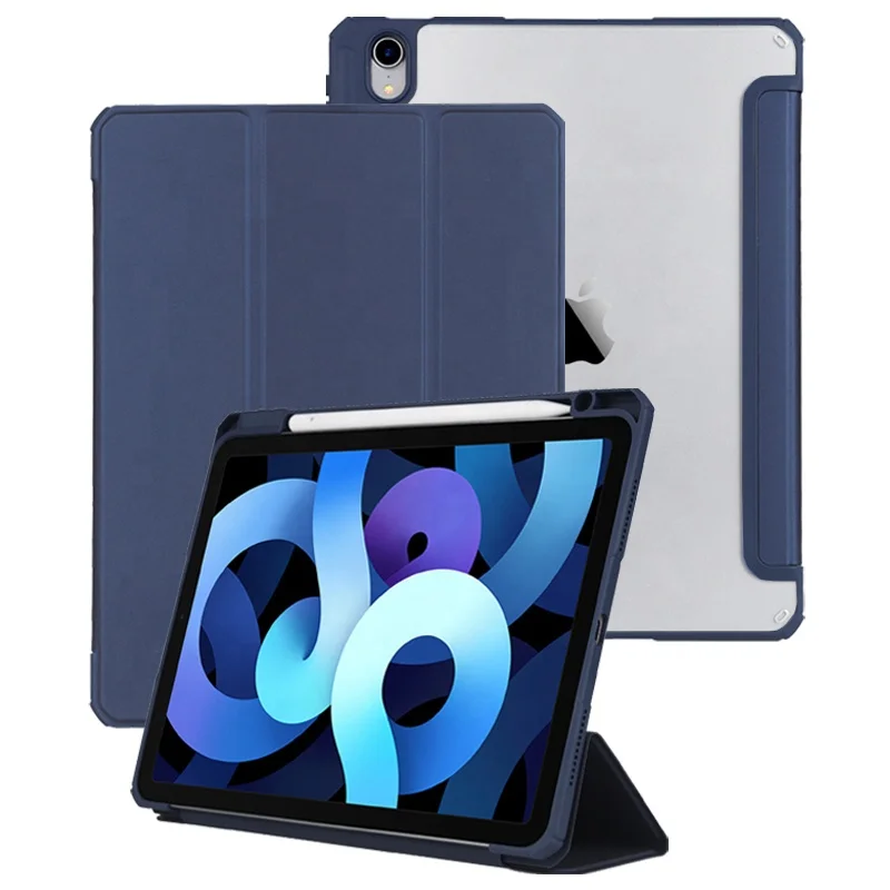 

PU leather tablet PC protective clear back cover case for iPad 10.9 inch case