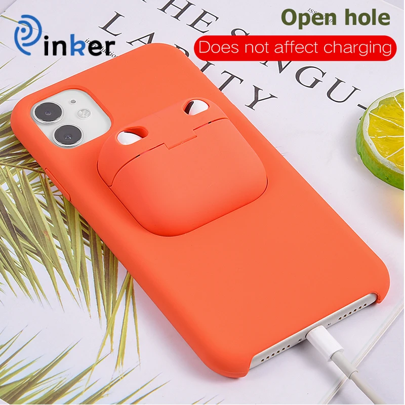 

Originality Design Phone Case & Earphone Case Silica Gel Simplicity Mobile Phone Case, Black