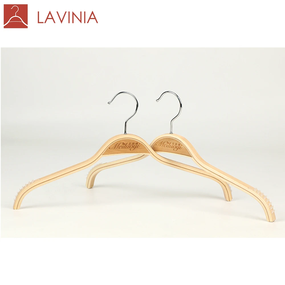 

laser cut logo wood hanger clothes hanger printed logo Wood hanger logo, Any color