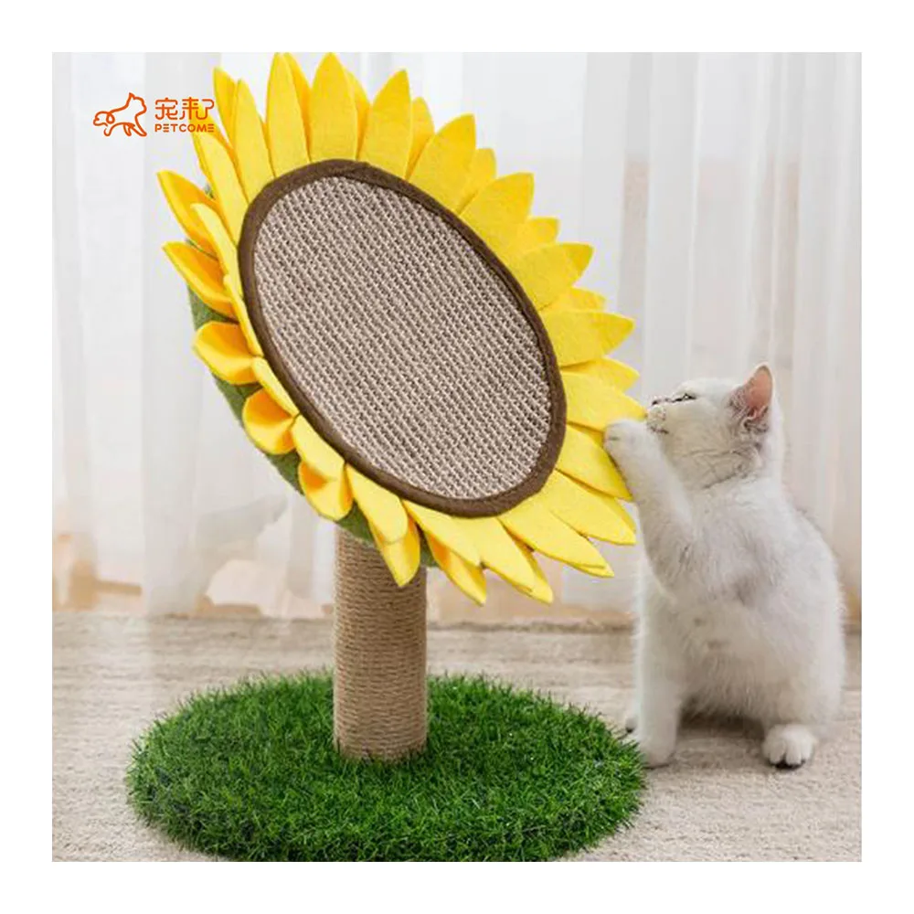 

PETCOME Factory Dropshipping Sisal Durable Cat Scratchers Felt Eco Friendly Toys For Cats, As picture