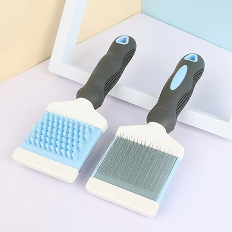 

Double Sides Self Cleaning Dog Brush for Shedding Pet Grooming Comb Cat Brush Removes Loose Under layers Knead Tangled Hair