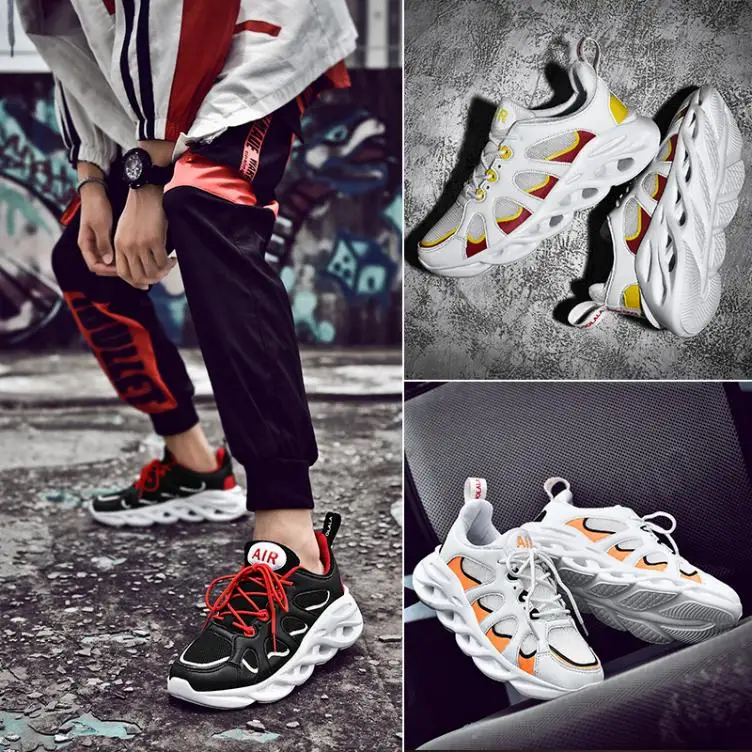 Custom sneaker manufacturers fashion casual sneakers large size sport shoes thick sole running shoes for men size 39-47