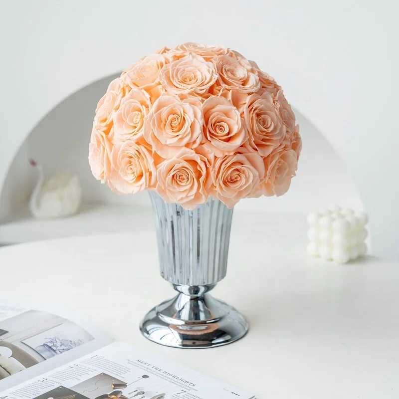 EVERYLOVE Wholesale Immortal Eternal Real Forever Roses Preserved Table Flowers Christmas Gift for Home Gardening Decor
