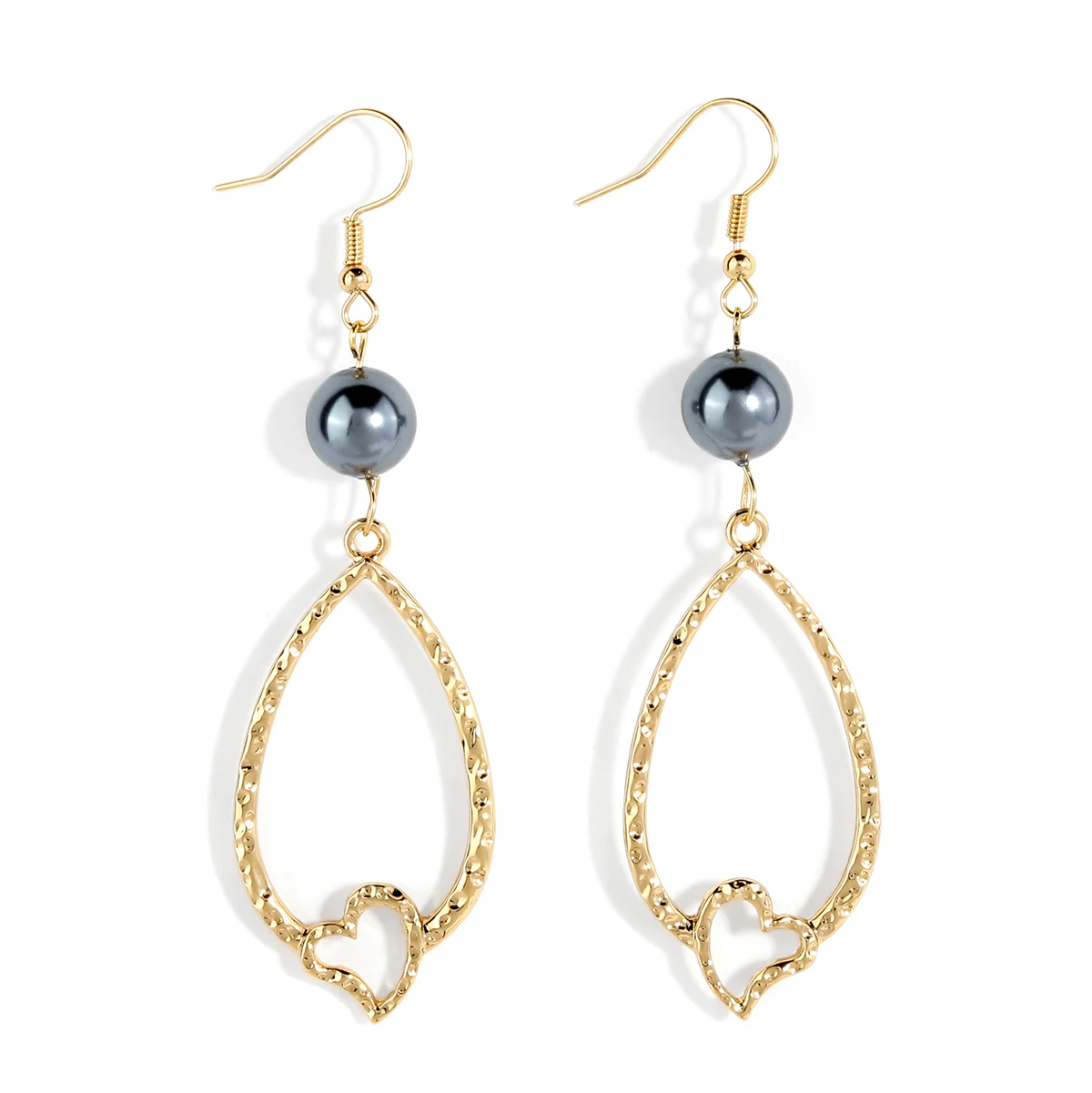 

Hot sale minimalist hawaiian pearl jewelry 14k gold plated waterdrop gold tear drop earrings women gift