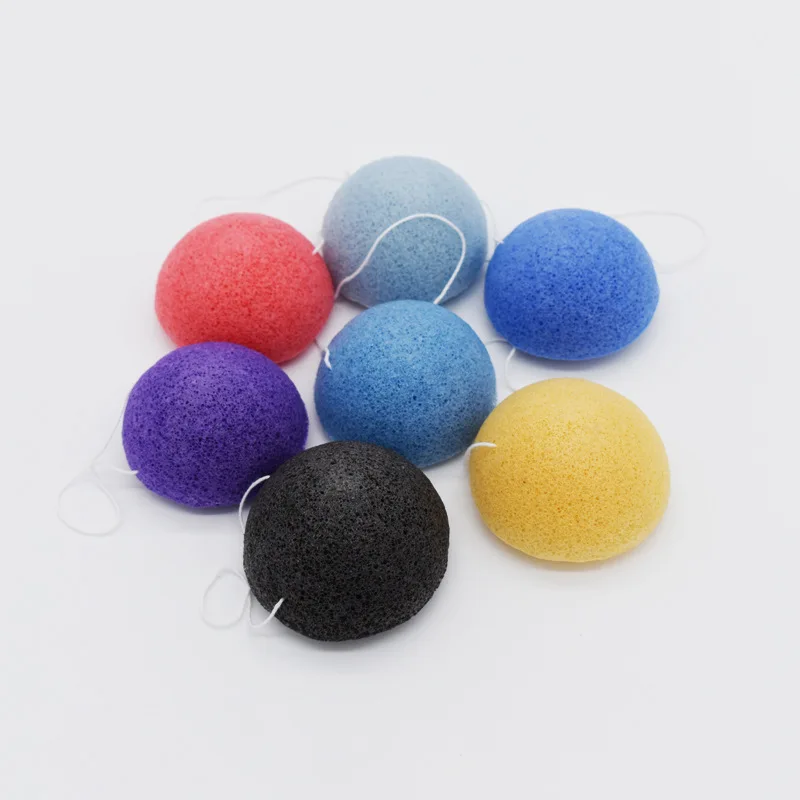 

Konjac Cotton Sponge Face Wash Cleansing Makeup Remover Soft Konjac Sponge Bathing, Customized color