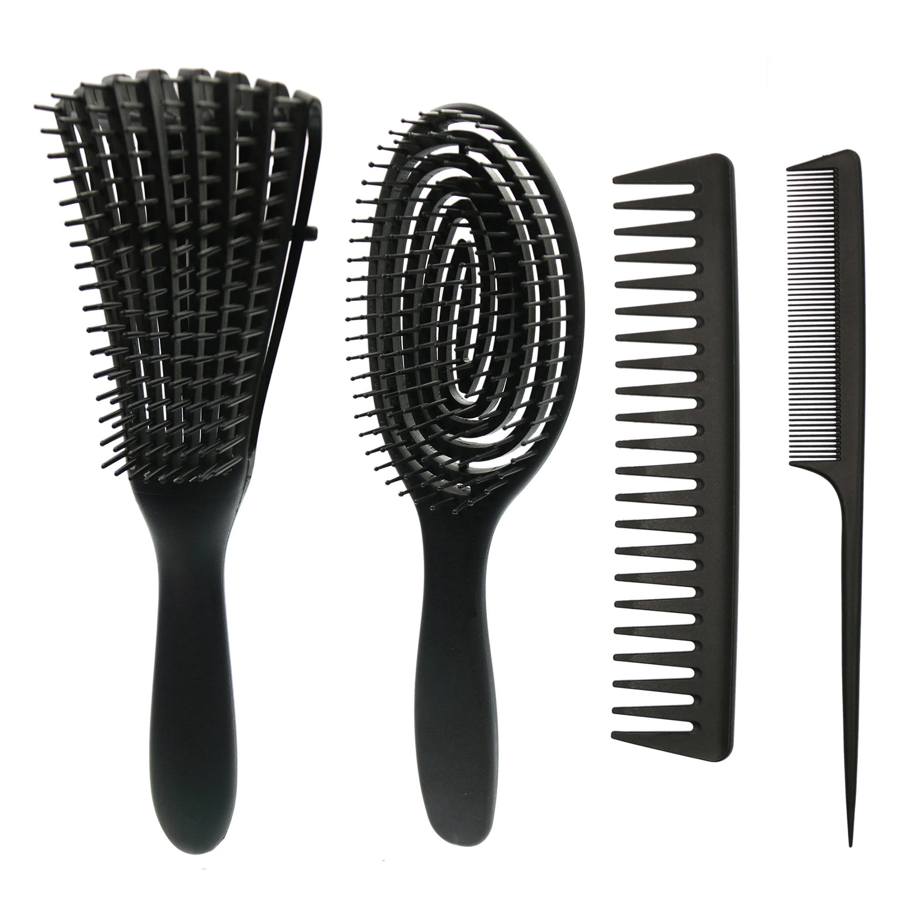 

Detangling Brush Amazon Hot Sale Flexible Vent Hair Brush Detangler Brush And Comb For Curly Hair, Black, custom any color