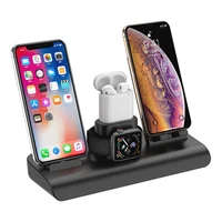 

4 in 1 Wireless Charging Station, Wireless Phone Charging Stand Kiosk for Phone iWatch Airpods