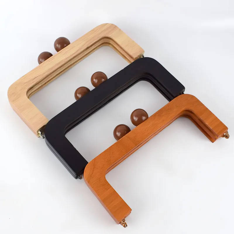 

Deepeel ZK752 20X8cm Bag Handles Kiss Clasp Buckles Handbags Accessory Purse Wooden Frames Lock