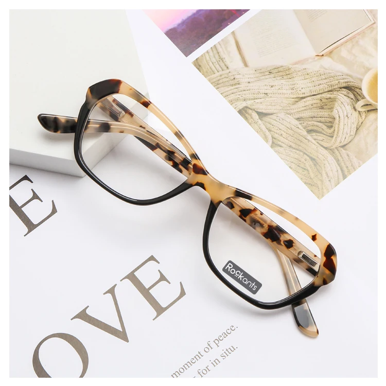 

Wholesale round classic acetate optical eyeglasses frame customizable eyeglass frames, 3 colors