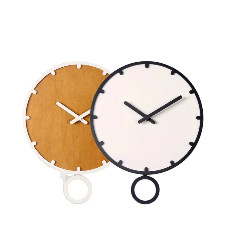 

Medium Density Fiberboard Wall Clock Home Decoration, White