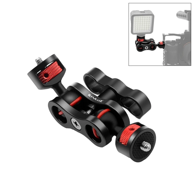 

New PULUZ Magic Arm Bracket Mount 1/4 inch Ball Head Magic Arm Camera Gimbal, Black