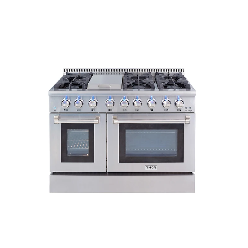 
HYXION4803U Double Electric Oven Freestanding Gas Cook Range With Home Kitchen 