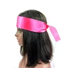 Color head wraps for hair,low MOQ custom logo head wrap silk satin headband for hair weaving