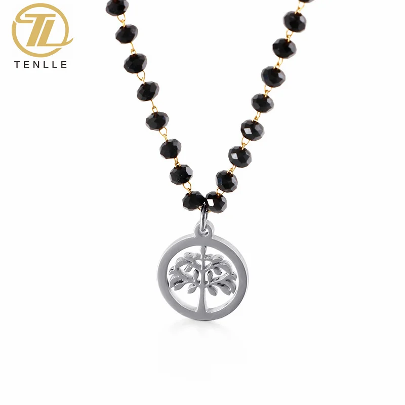 

Hot Selling Fashion Stainless Steel Accessories Life Tree Pendant Necklace