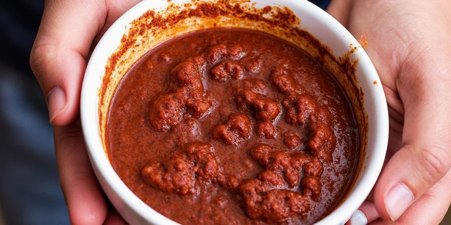 Dish served with mole sauce