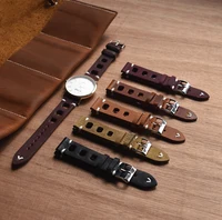 

man pu leather watch bands faux leather straps classic brown straps for watch 24mm