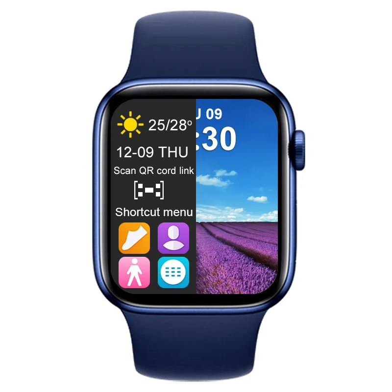 

T500+ Plus Smart Watch Watch 6 Modern 44mm IWO Split Screen Password Lock Custom Fitness Bracelet Sports Smartwatch