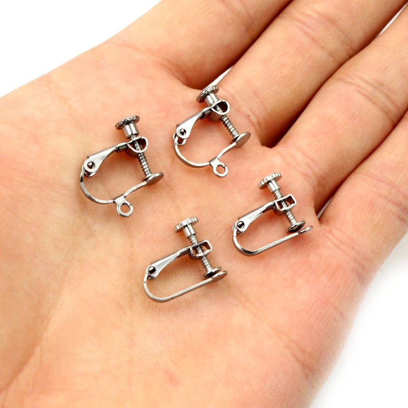 

DIY earrings without pierced clip for fashion earing jewelry making Hypoallergenic handmade accessories wholesale
