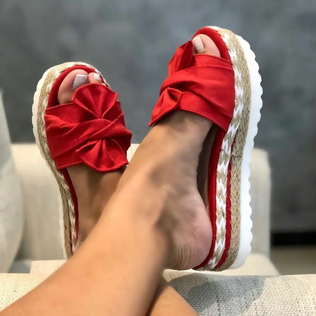 

Summer Bowknot Sandals Comfortable Women Sandals Comfortable and Casual For Daily Wear For Party platform sandals women 2020