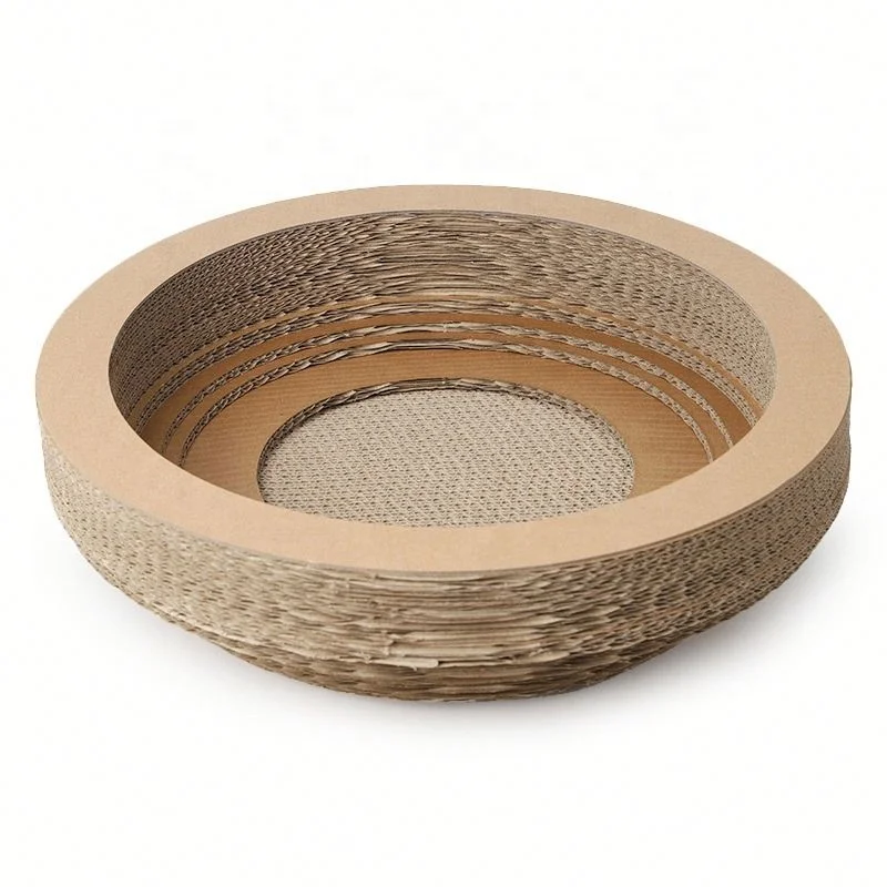 

Pet Funny Scratcher Cat Toy Bowl-shaped Corrugated Cat Scratcher Cat Litter Rest Sleeping Pet Nest, Photo