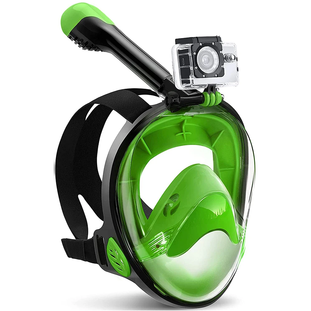 

Adult Scuba Diving Mask Anti Fog Full Face Swimming Training Mask With GoPro Mount