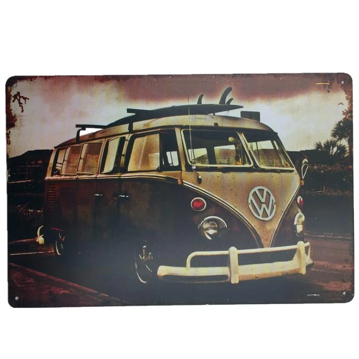 
Home Decor Custom Logo Metal Tin Printing metal Sign 