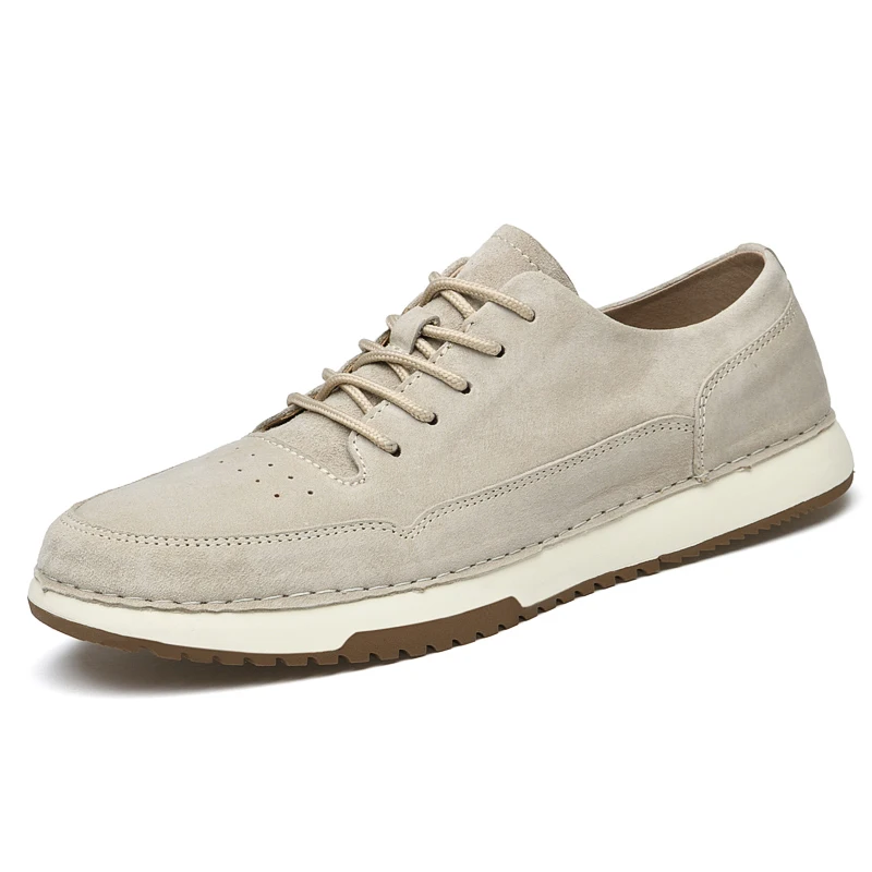 

Good Quality Durable And Comfortable Men's Casual Genuine Leather Shoes Non-Slip Man Luxury Boat Leather Shoe