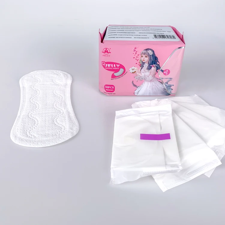 

Hot sale Sanitary napkin Menstrual Pads Panty Liners Eco Cotton Sanitary Towels, White