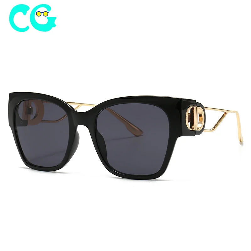 

retro square sunglasses for women 2020 luxury brand designer vintage metal large frame sun glasses men fashion gradient shades, Picture