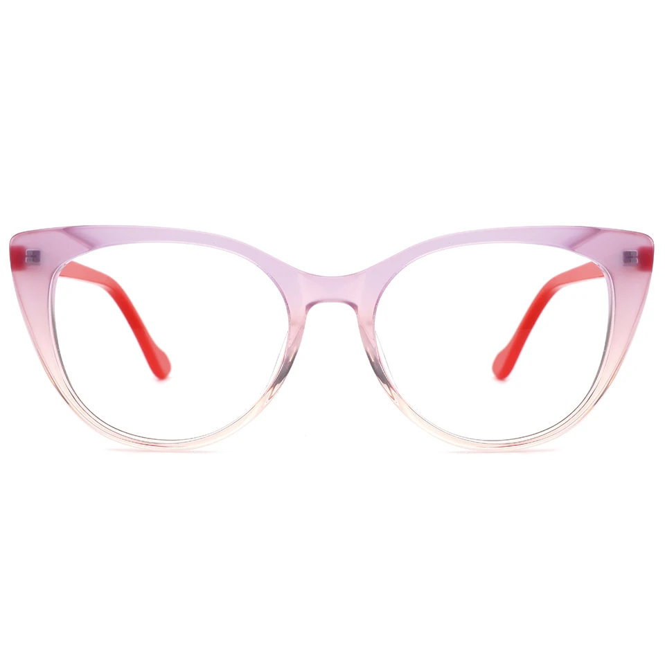 

Acetate Laminated eyeglasses frames support customized luxury cat acetate optical glasses frames, 4 colors