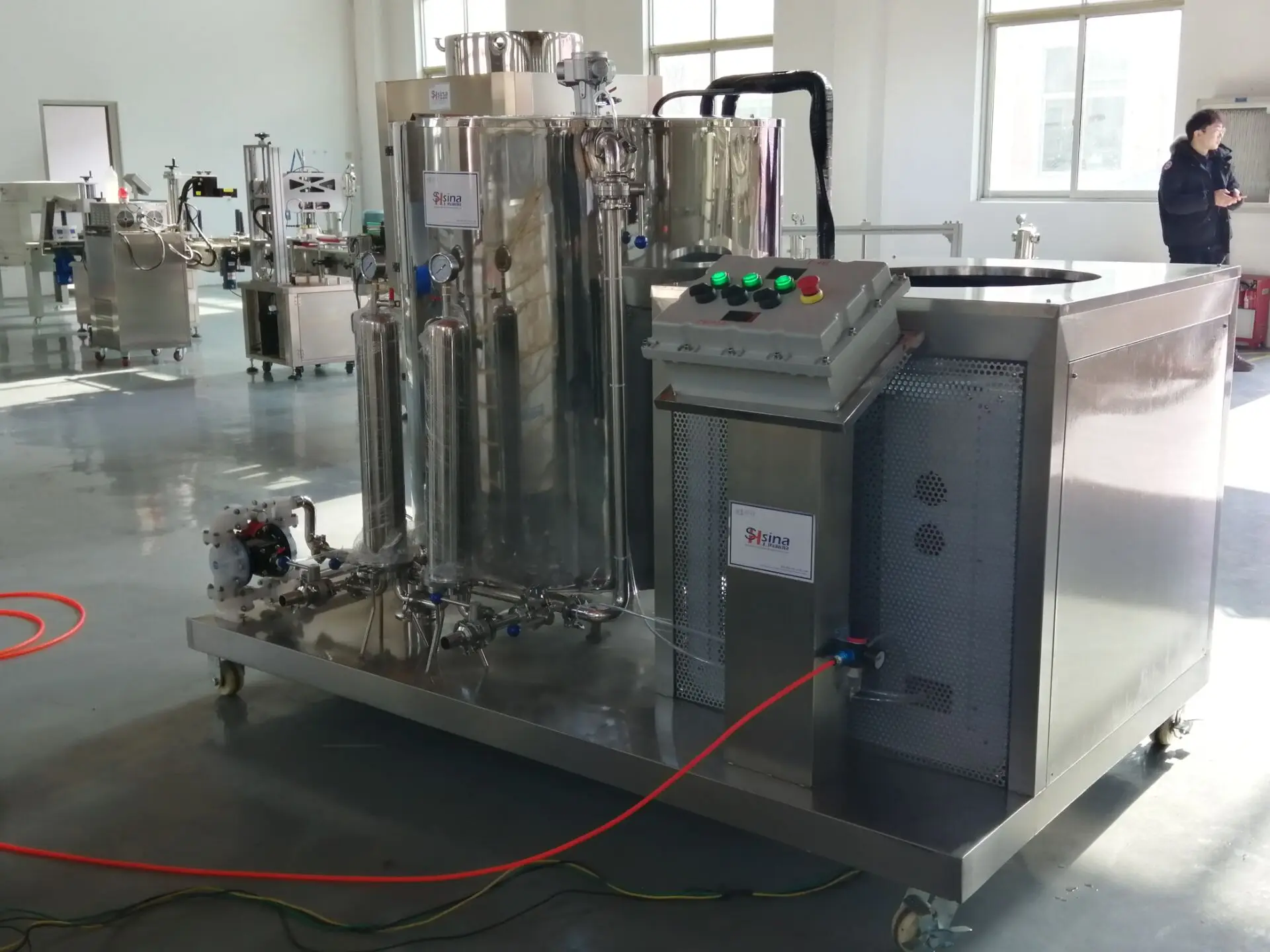 Shanghai CE standard perfume freezing filter making machine to make perfume