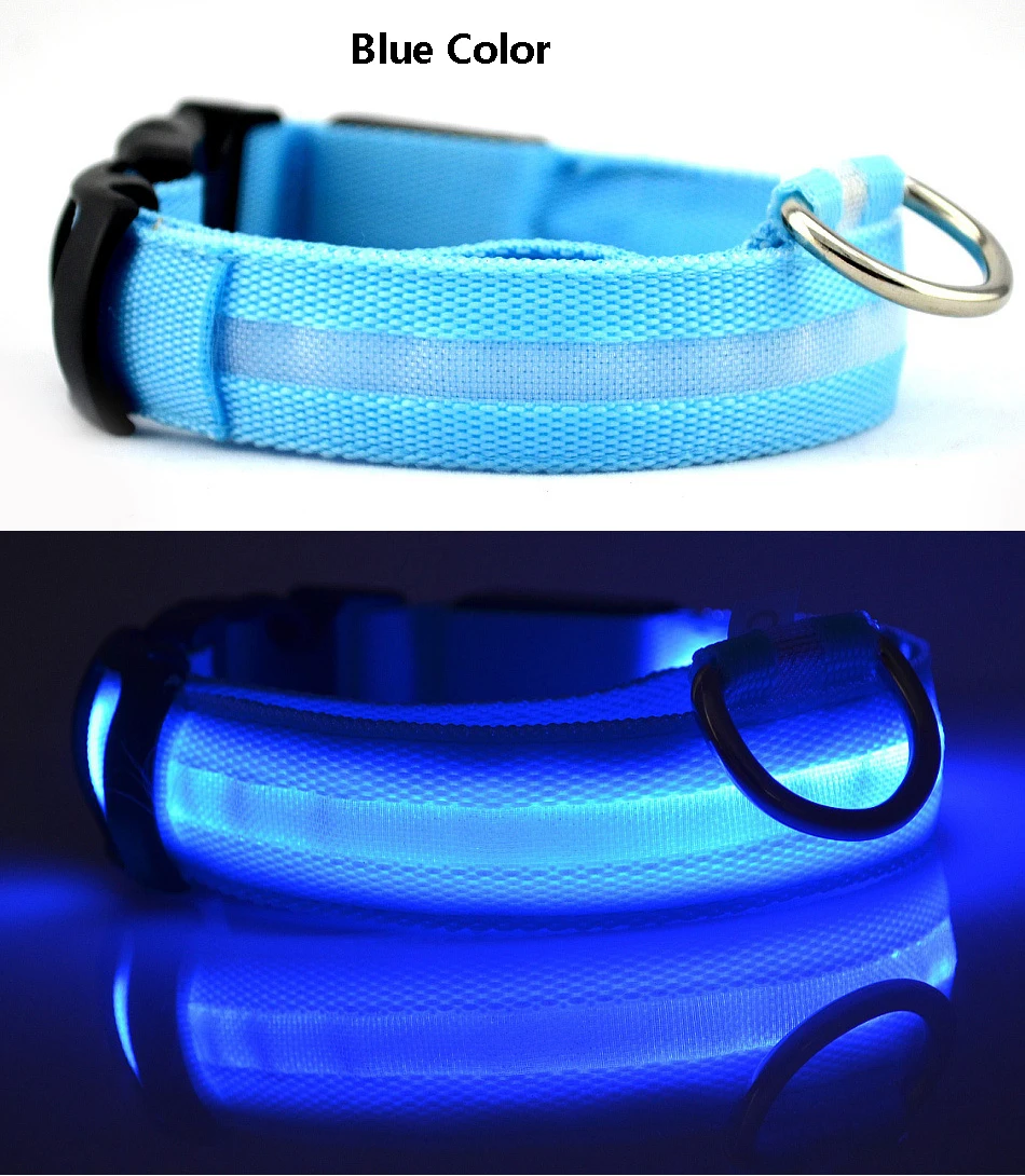 

Cuttable Water Resistant Glowing Dog Collar Light Up, USB Rechargeable Pet Necklace Loop for Small, Medium, Large Dogs