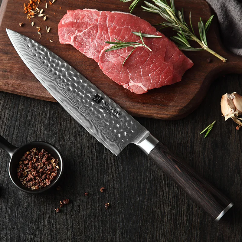 

8 inch professional high quality damascus steel kitchen chef knife
