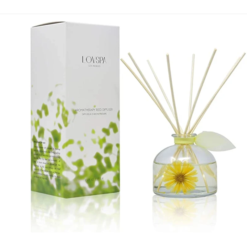 Essential Oil Dried Flower Fragrance Reed Diffuser Natural Eco-friendly ...