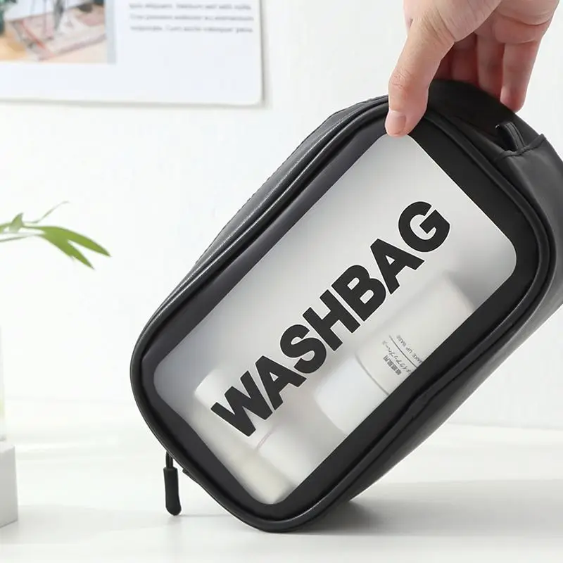 

Pure Color Fashion waterproof nylon travel bag cosmetic travel bags small