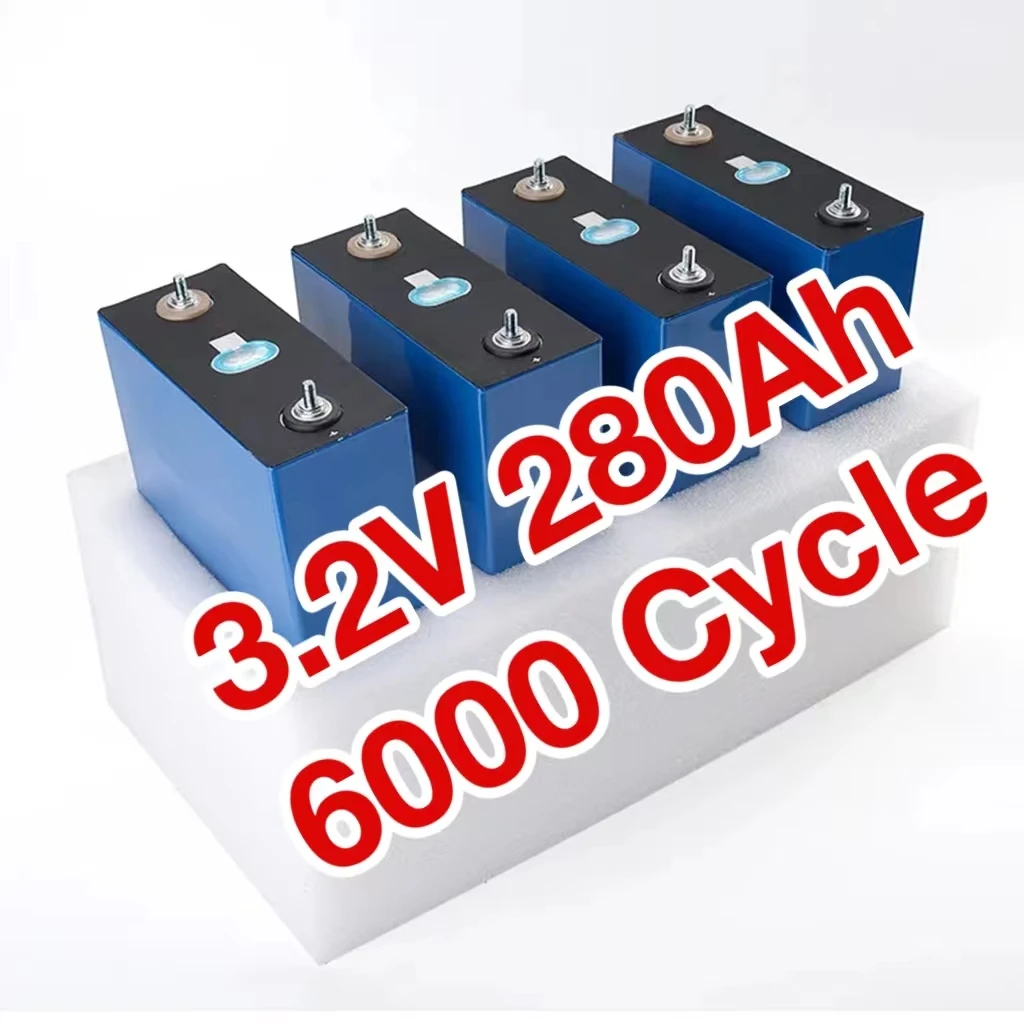 

EU US Stock Grade A 280Ah Llifepo4 3.2V Batteries LF280K 6000 Deep cycle 3.7V Lithium ion Battery for Solar Cell systems 12V