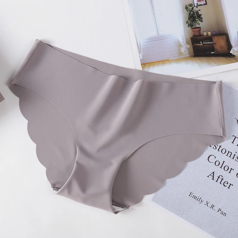 

High quality girl panties wholesale price comfortable soft beautiful sexy Ice silk women's panties underwear