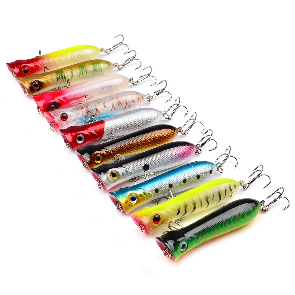 

TY Popper Fishing Lure Wobblers 8cm 11.6g Floating Isca Artificial Hard Bait Crankbait Bass Pike Pesca Japan carp Fishing Tackle, Multi colors