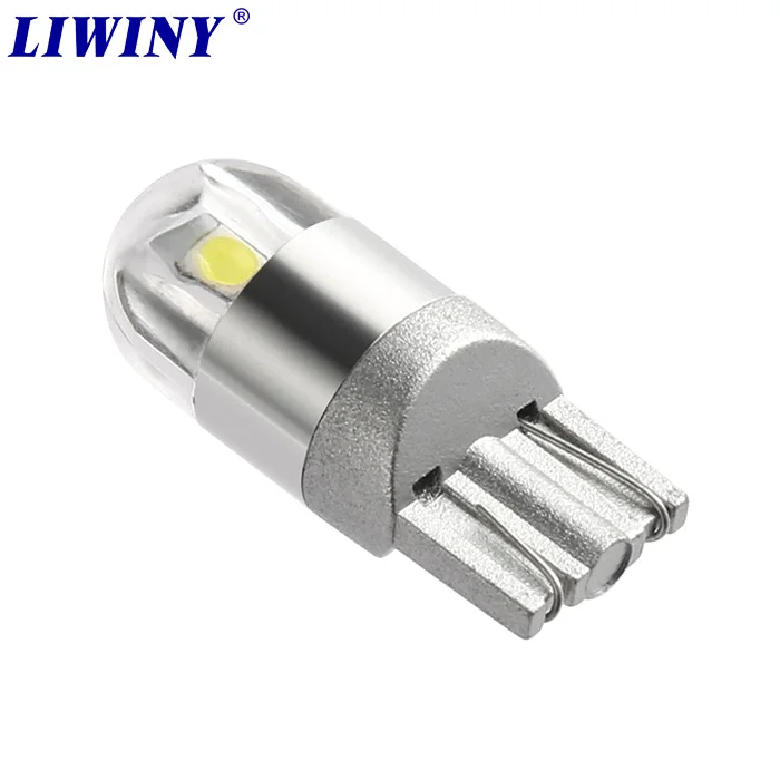 free shipping liwiny 12v 6000K t10 W5W 168 194 bulb 2smd 3030 smd led t10 bulbs car interior panel light t10 W5W 168 194 led