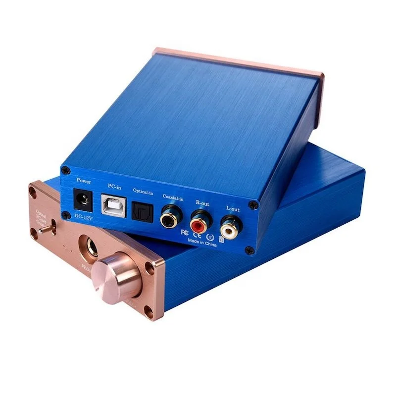 

USB/Optical/Coaxial Digital Audio Amplifier DAC Decoder 6.35mm Headphone Analog L/R 2RCA Converter with Volume Control PCM Hifi
