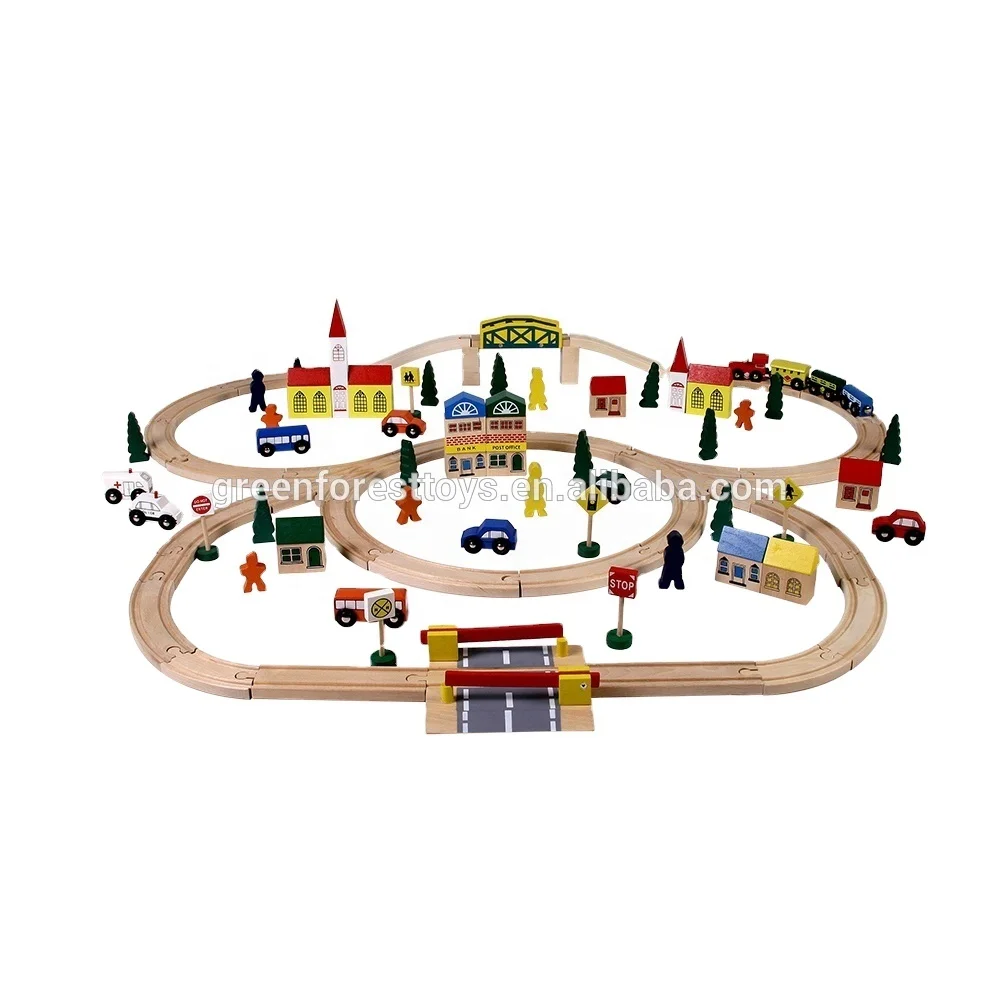 first learning wooden train set