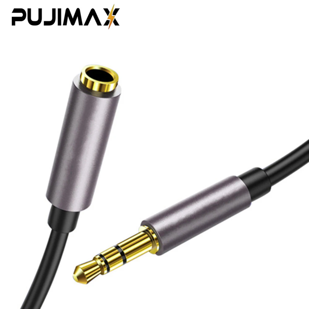 

TPE audio cable 3.5mm jack male to Female Car Auxiliary Audio Cable For iphone MP3/MP4 Speaker aux cord, Black