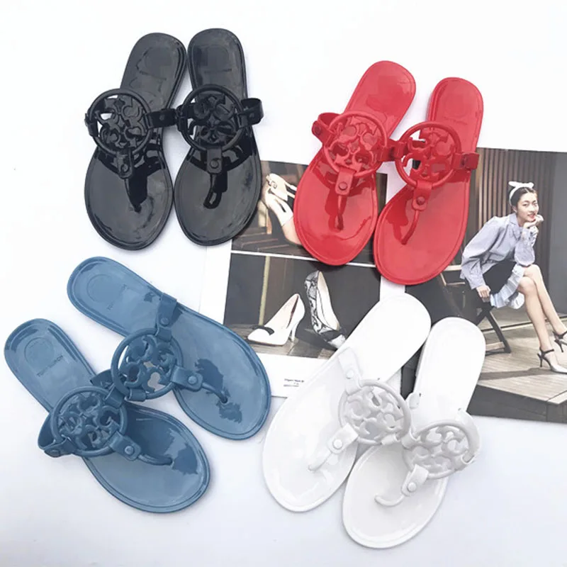 

Summer women's shoes 2020 fashion new jelly beach women sandals flat shoes, Black