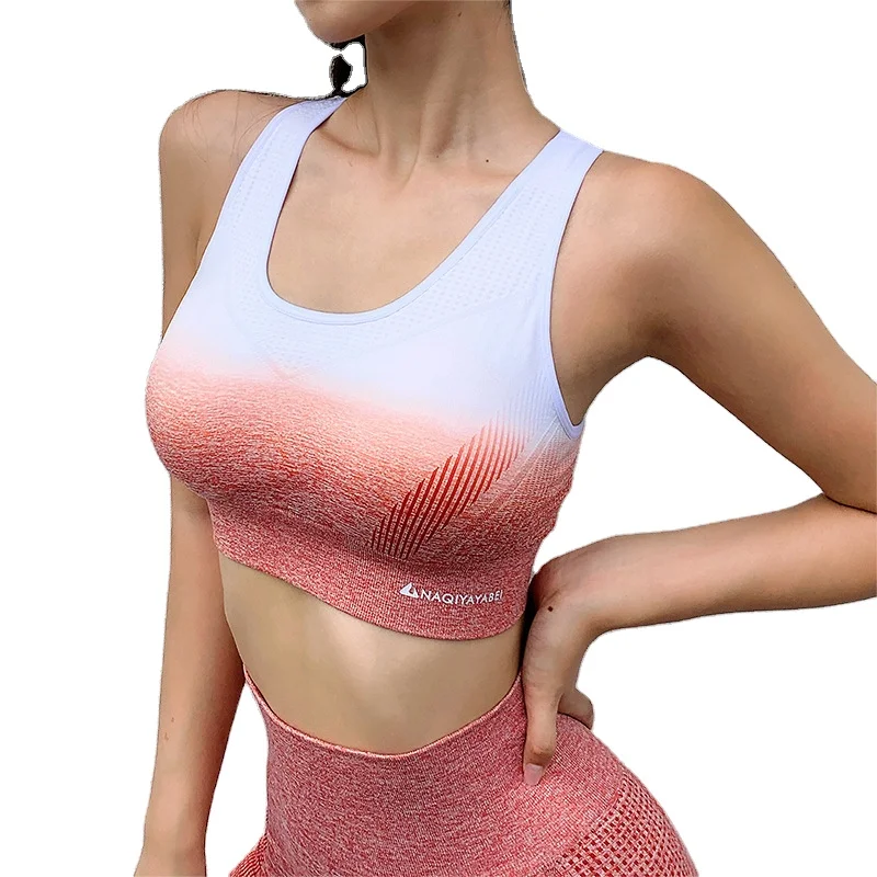 

Women's sports shockproof running fitness training yoga sets with letters