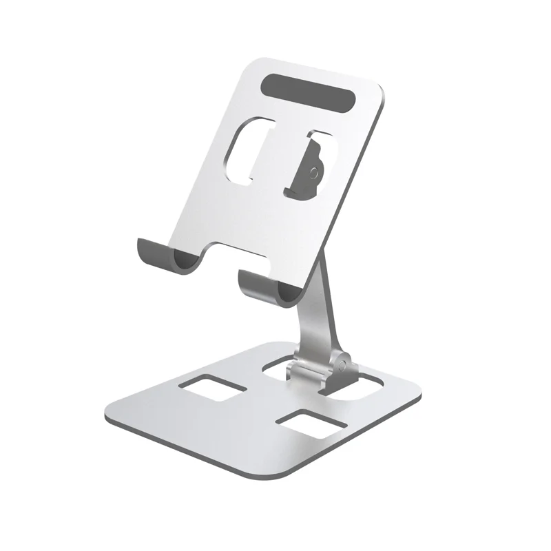 

Ergonomic Portable Aluminum Fully Foldable Angle Adjustable Desk Cell Phone Stand Holder
