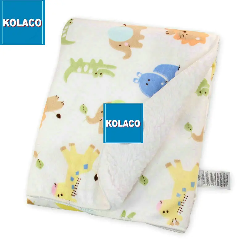 Crazy sale colorful double layers newborn baby folder blanket