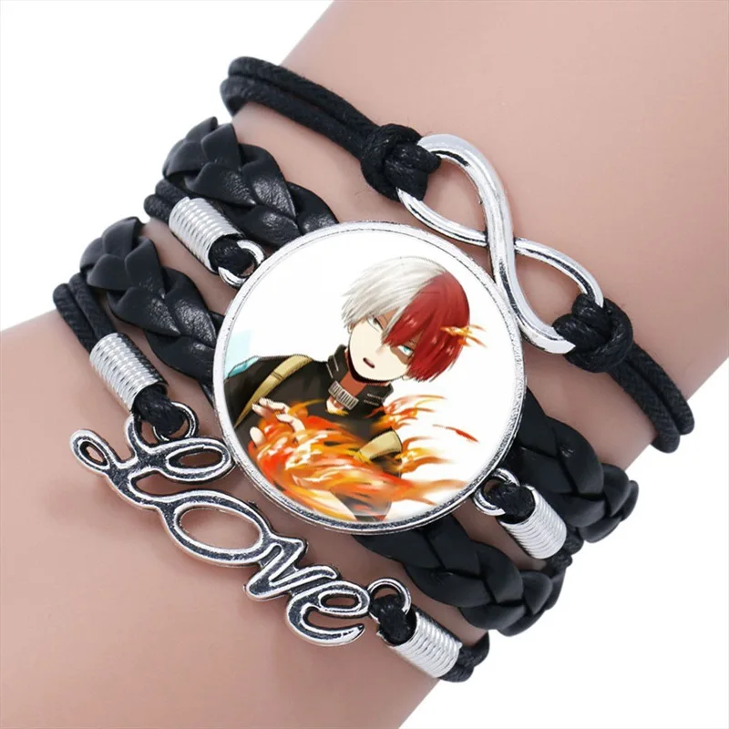 

Japanese Anime My Hero Academia Time Gem Multilayer Bracelet Student Jewelry, Black color