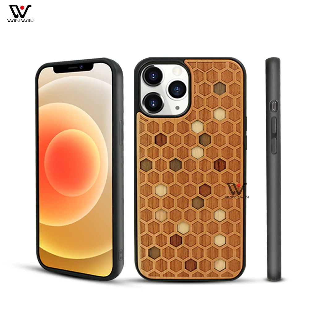 

Hot Sale Heat Press Sublimation Wood Cell Phone Case for iPhone 11 pro max