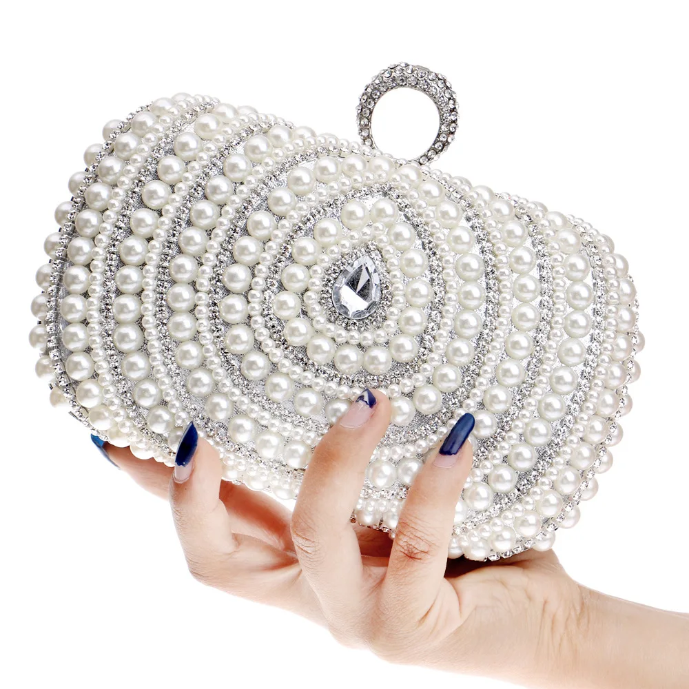

Hot selling pearl clutch bag female fashion banquet clutch bag dress dinner bag, Customized