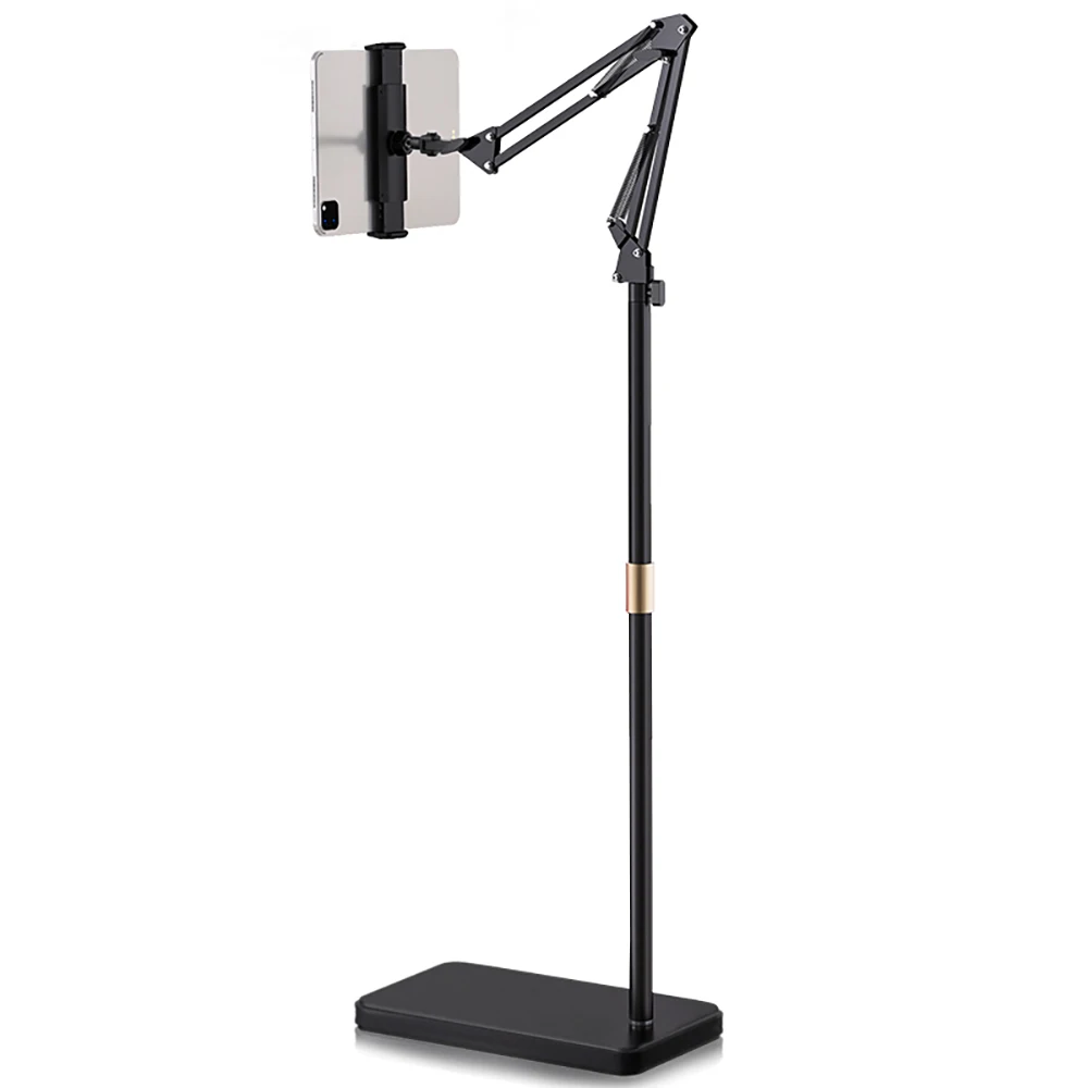 

L10 Pro Wholesale Adjust Angle Height Gooseneck Phone Holder For Ipad Stand Floor Mobile Stand Holding For Bed